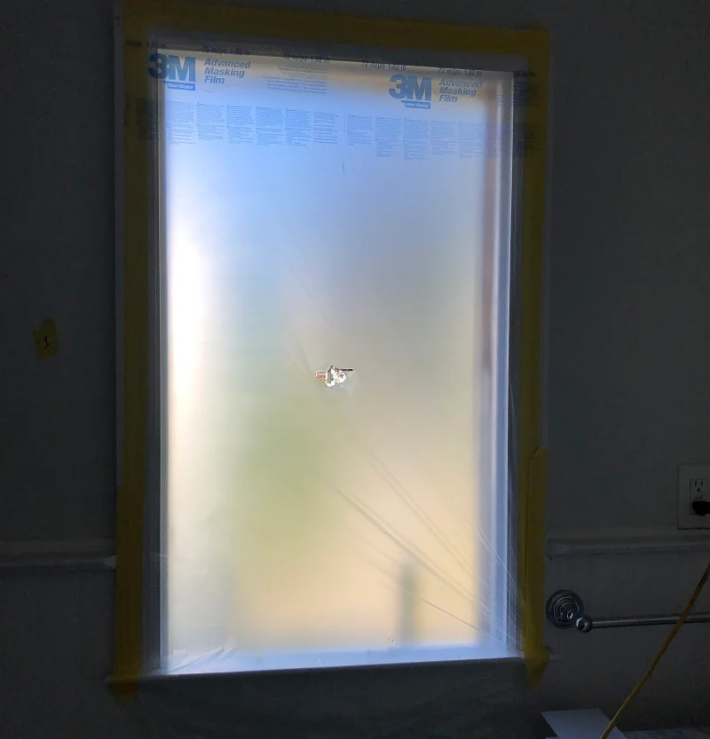 Window sealed to keep debris outside